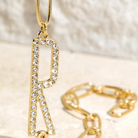 Crystal Initial Letter Bracelet