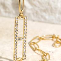 Crystal Initial Letter Bracelet