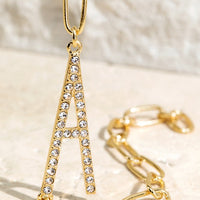 Crystal Initial Letter Bracelet