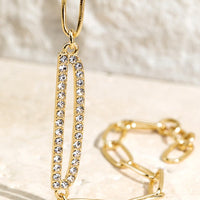 Crystal Initial Letter Bracelet