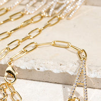 Crystal Initial Letter Bracelet