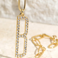 Crystal Initial Letter Bracelet
