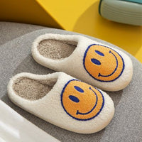 Smile Face Soft Plush Slippers