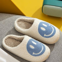 Smile Face Soft Plush Slippers