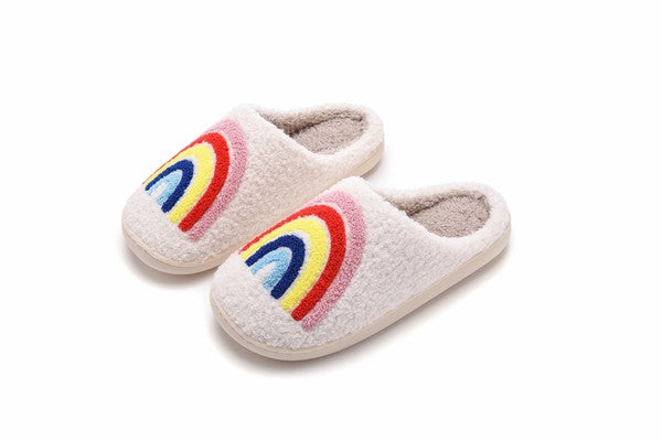 Rainbow Soft Plush Slipper