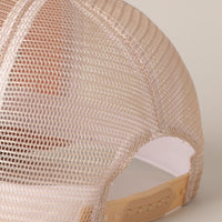 Beach Letter Mesh Back Cap