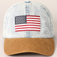Vintage Denim USA Flag Cap