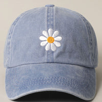 Daisy Embroidery Baseball Cap