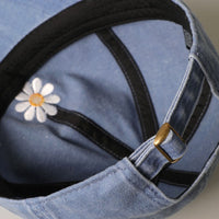 Daisy Embroidery Baseball Cap