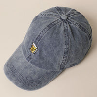 Beer Embroidered Cotton Baseball Cap