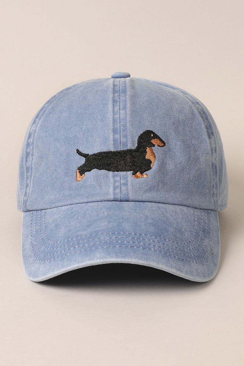 Dachshund Embroidered Baseball Cap