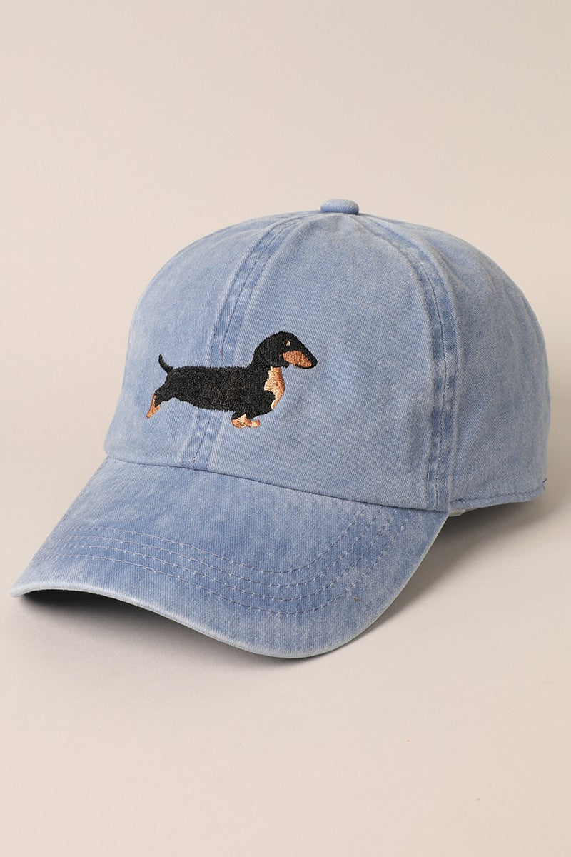 Dachshund Embroidered Baseball Cap
