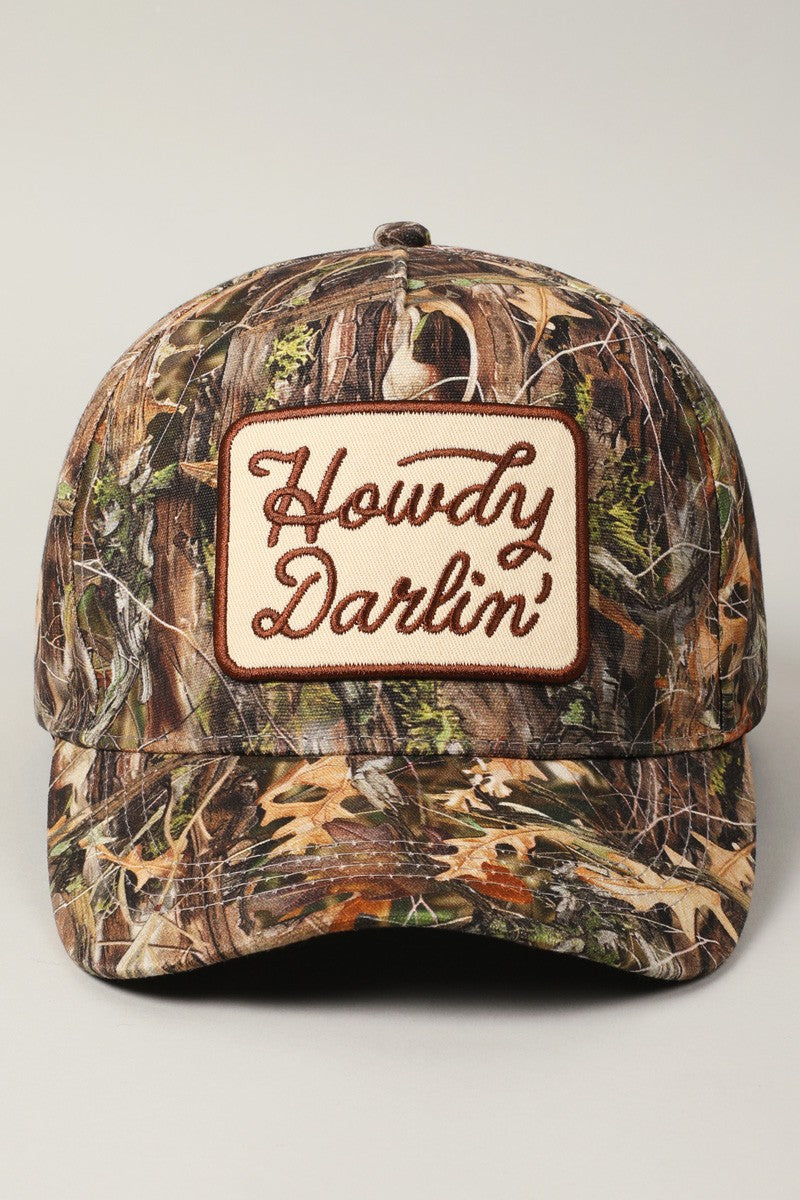 Howdy Darlin' Patch Camo Trucker Hat