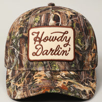 Howdy Darlin' Patch Camo Trucker Hat
