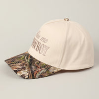 Kiss Me Cowboy Camo Trucker Hat