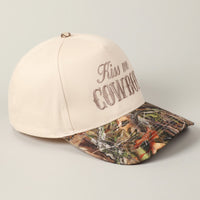Kiss Me Cowboy Camo Trucker Hat