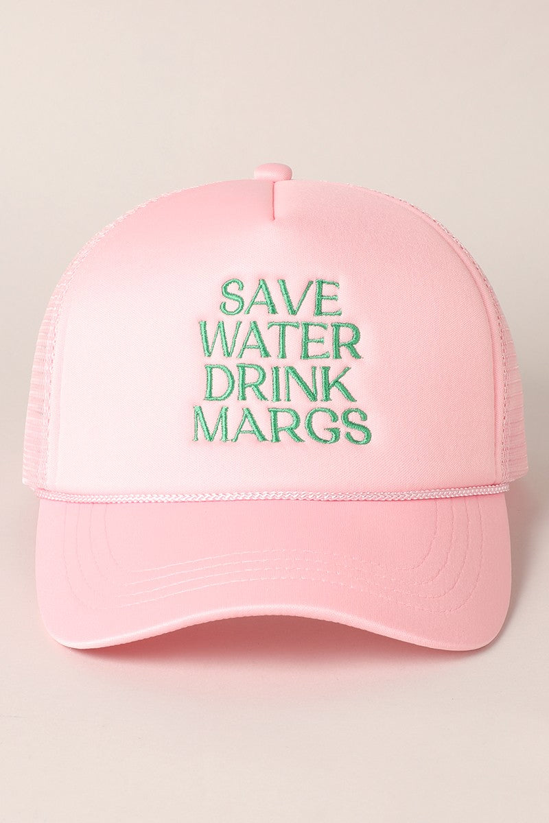 Save Water Drink Margs Embroidered Cap