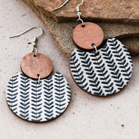 Boho Wooden Dangle Earrings