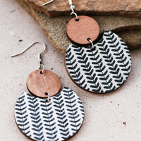 Boho Wooden Dangle Earrings
