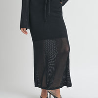 Crochet Knitted Maxi Skirt