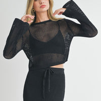 Crochet Knitted Crop Top