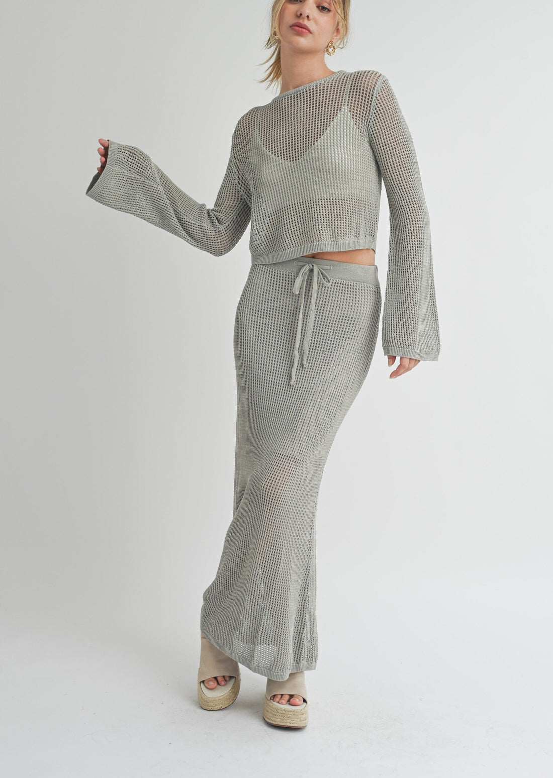 Crochet Knitted Crop Top