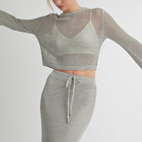 Crochet Knitted Crop Top