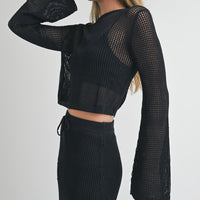 Crochet Knitted Crop Top