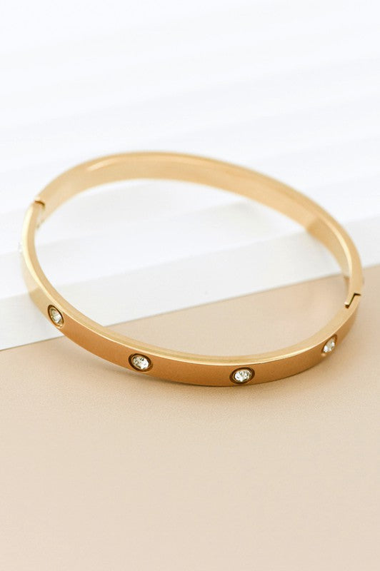 Hinged Bangle Bracelet