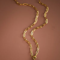 Big Heart Pendant Chain Necklace