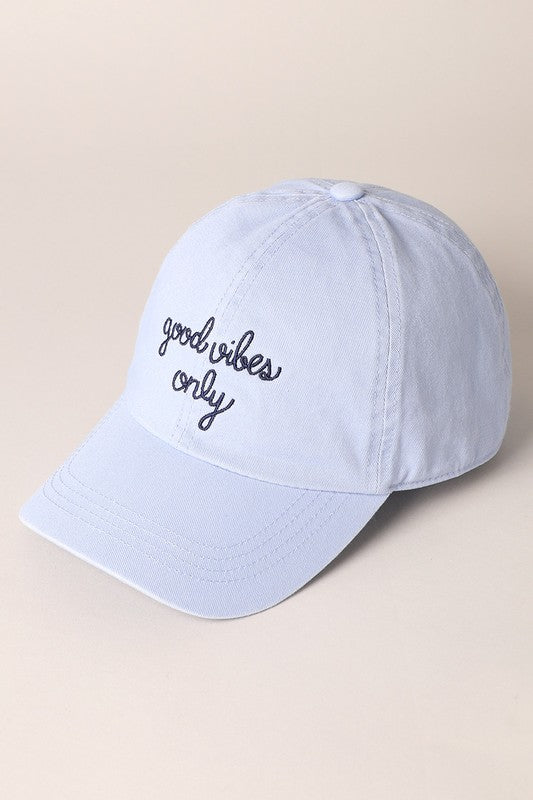 Good Vibes Only Baseball Cap