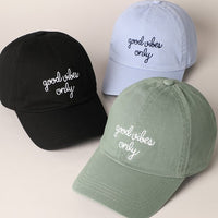 Good Vibes Only Baseball Cap