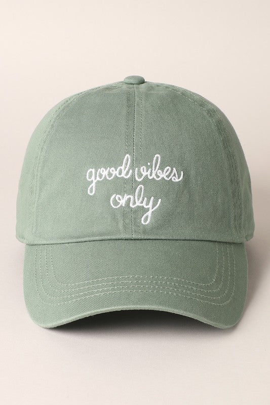 Good Vibes Only Baseball Cap
