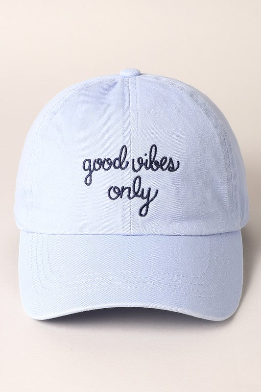 Good Vibes Only Baseball Cap