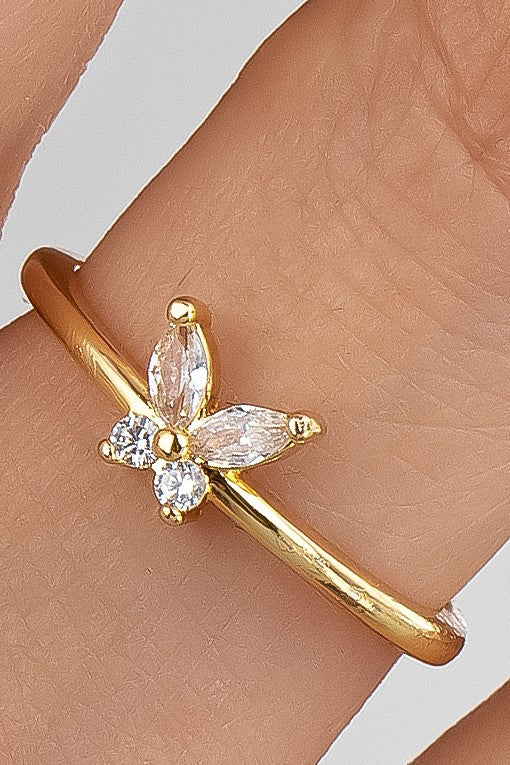 Simple Skinny Butterfly Ring