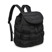 Quilted Woven Nylon Backpack