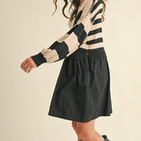 Sweater Knit Top Comfy Dress - Oversized