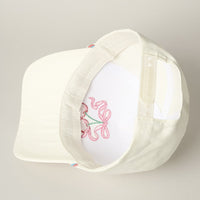 Cherry Ribbon Embroidery Trucker Hat