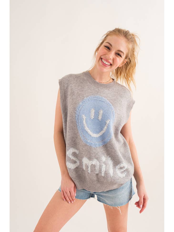 Smile For Me Knit Vest