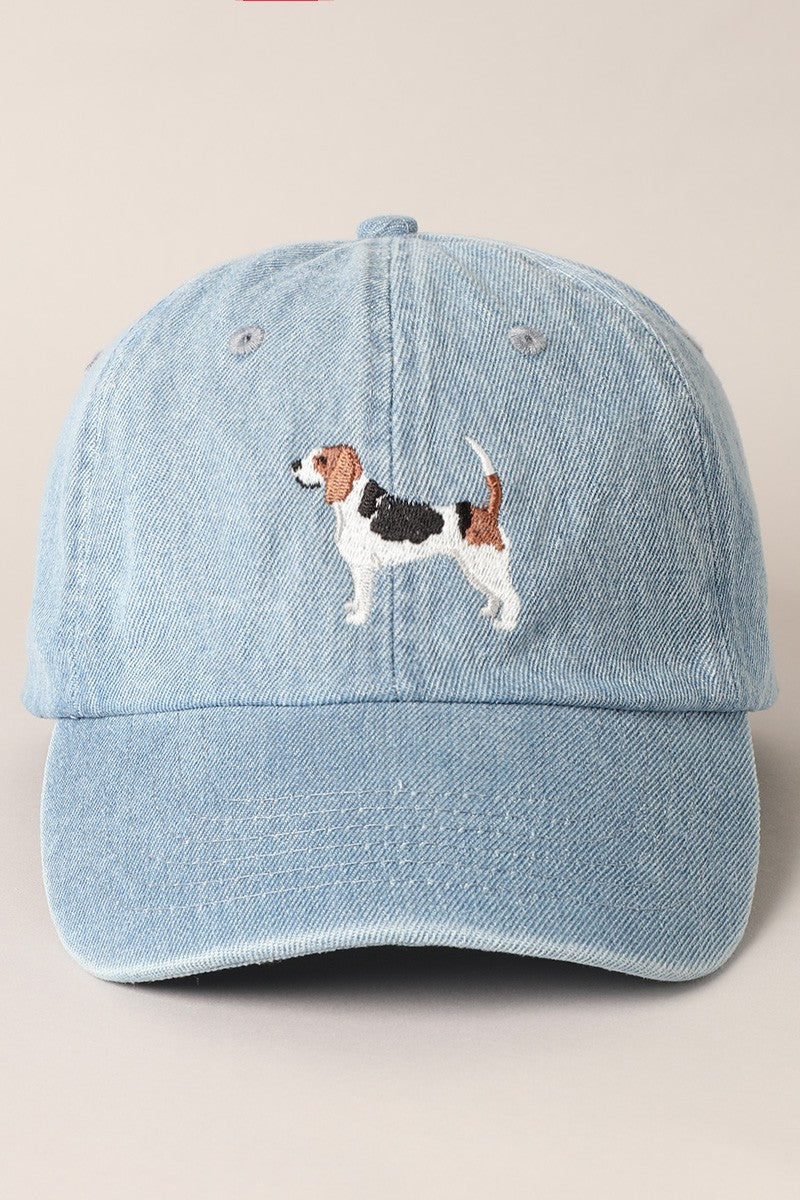 Beagle Denim Baseball Cap