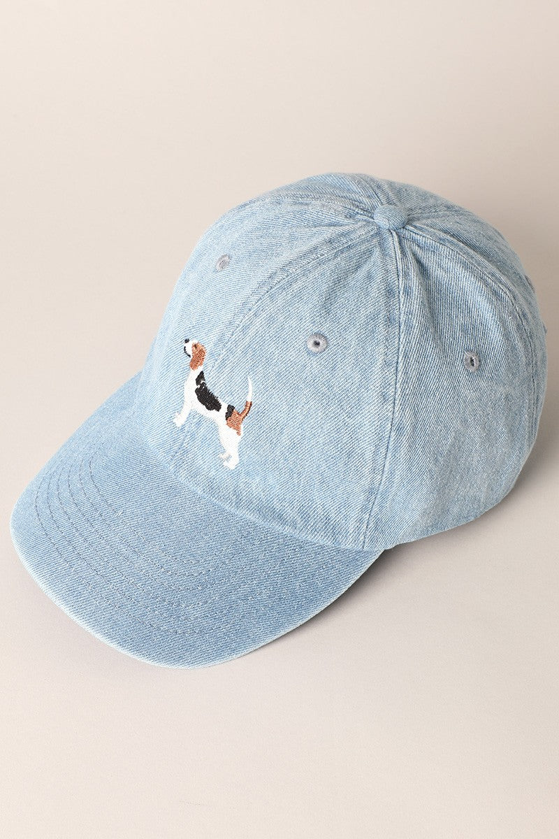Beagle Denim Baseball Cap