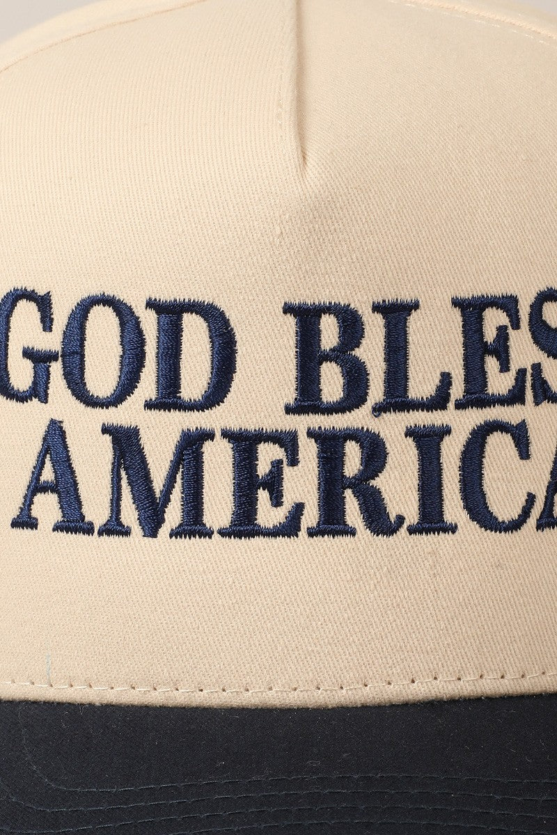 God Bless America Two Tone Cap
