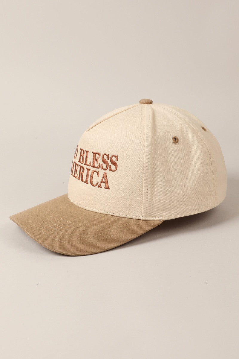 God Bless America Two Tone Cap