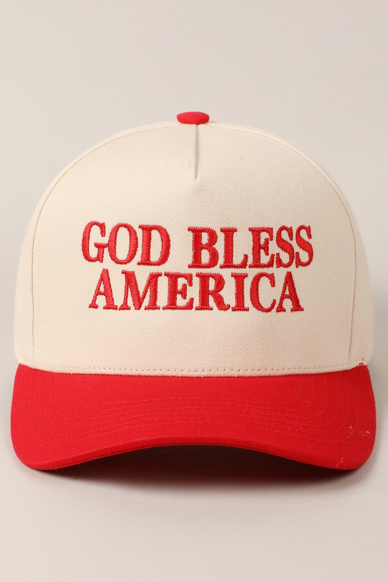 God Bless America Two Tone Cap