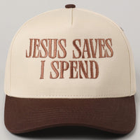 Jesus Saves I Spend  Vintage Cap