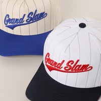 Grand Slam Pinstripe Embroidered Trucker Hat