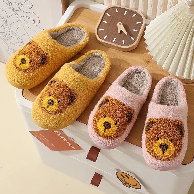 Cute Bear Fluffy Slippers