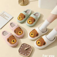 Cute Bear Fluffy Slippers