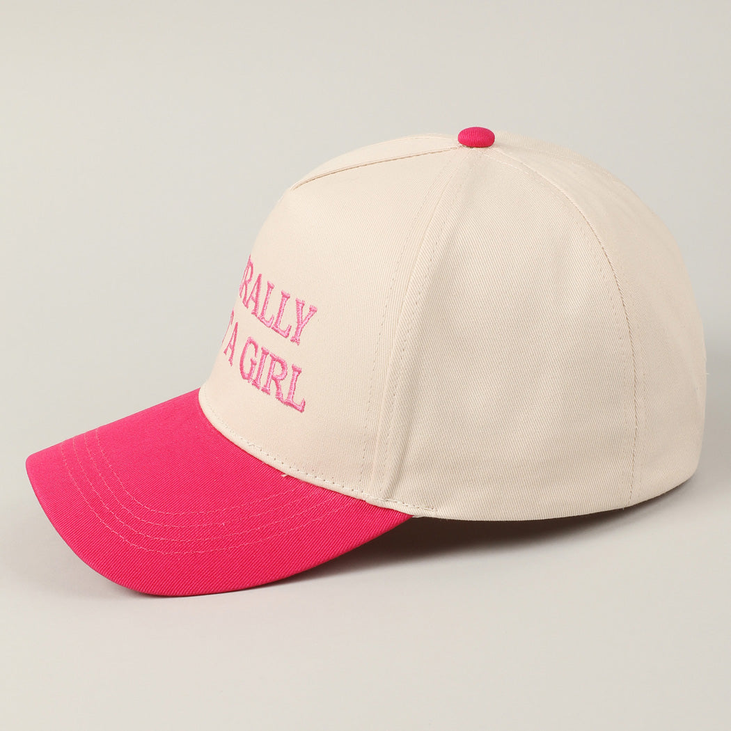 Literally Just a Girl Two Tone Trucker Hat