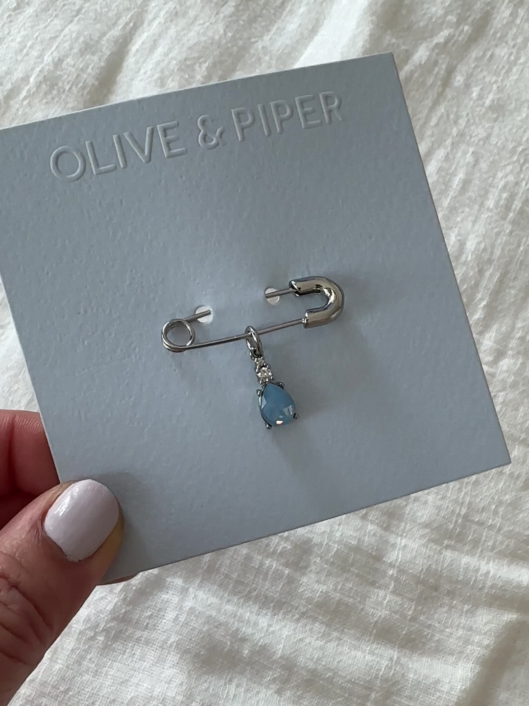 Elisajewels Something Blue Wedding Gift - Pear